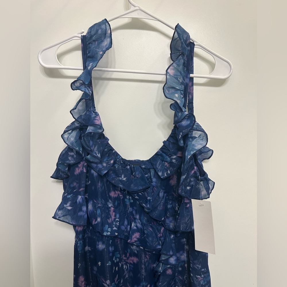 NWT French Connection Aden Bai Frill Mini Dress - Picture 3 of 12
